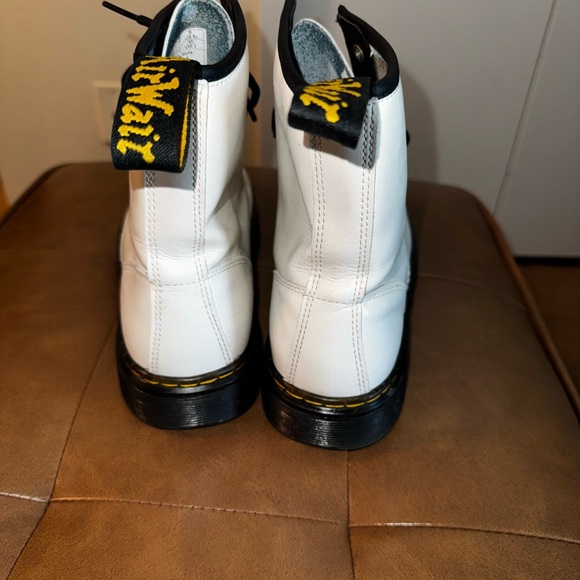 Dr. Martens Zavala White Combat Boots - Picture 4 of 4